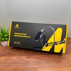 Maono AU-A04 Podcasting Microphone Kit USB Plug n Play w/ Boom Arm Stand 120 dB