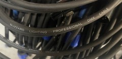 USED- 5 Foot Blizzard Cool Cable DMX 5pin 5q 7 available