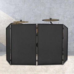 DJ Foldable Booth Panel Portable Facade Event Cover Screen Detachable w/ Bag