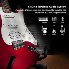 Wireless Guitar System 5.8 Wireless Guitar Transmitter Receiver Rechargeable …
