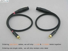 A06 (3m 10ft) — RCA/Phono(male) to XLR(Female) Choseal 4N-OFC Audio Cable