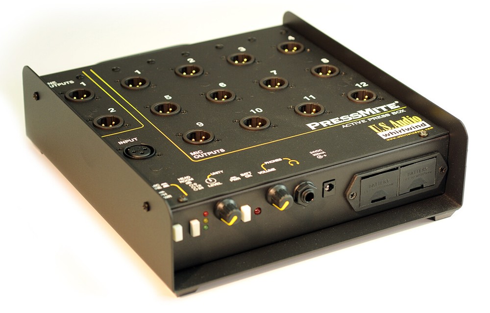 Whirlwind PRESSMITE Active Pressbox Distributor 12 Mic and 2 Line Level Channels