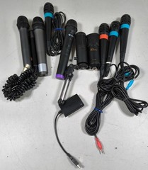 LOT OF 10 Various Brands & Models Microphone Used Working