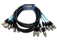 Elite Core 8 Channel 10′ ft Fan-to-Fan Audio Cable XLR Stage Snake – PEX810