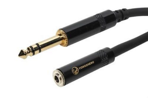 SuperFlex GOLD Patch Cable, TRS to 3.5mm Female – 1′