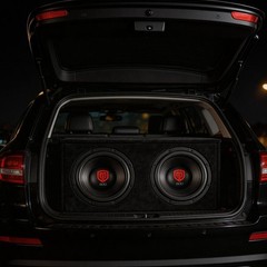 PRORECK 12″ Car Subwoofer Enclosure Box Ready 1800 Watts Dual 4 Ohm Audio Sub
