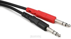 Hosa CSS-201 Stereo Interconnect Dual 1/4″ TRS Male Cable – 3.3 foot