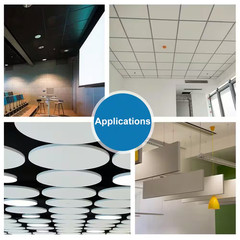 1 In. X 24 In. X 48 In. White Sound Absorbing Acoustic Panels for Office, Studio