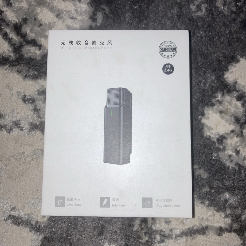 BILIYIP Wireless Lavalier Microphone Compatible with iPhone with charging case 