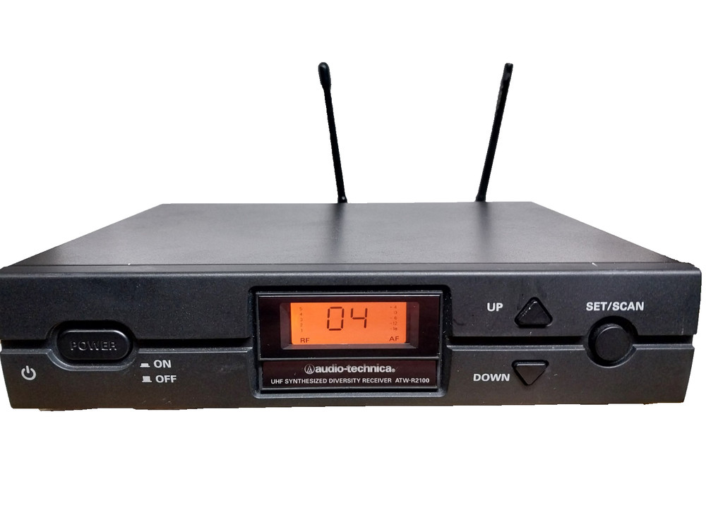 Audio-Technica ATW-R2100 UHF Synthesized Diversity Receiver 655-680 MHz w/ Power