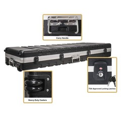 Sound Town Lightweight 61-Note Keyboard Case w/ TSA Locking Latches (STKBC-61)