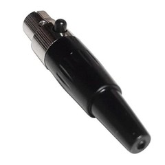TA5F 5-Pin Mini XLR Female Cable Connector Adapter 4-Pack for Mic Microphone