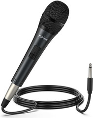 Karaoke Microphone, Dynamic Vocal Microphone for Speaker, 6.35MM Wired
