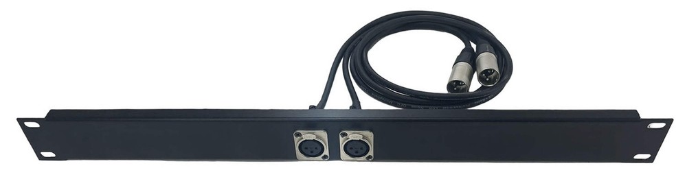PROCRAFT USA Made 1u Formed Aluminum Rack Panel w/XLR Pigtails & Tie Shelf
