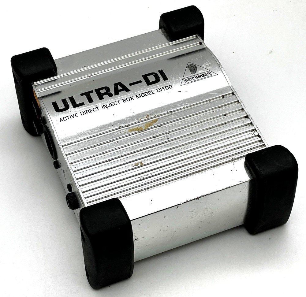 BEHRINGER ULTRA-DI DI100 1 CHANNEL ACTIVE MICROPHONE / INSTRUMENT DIRECT BOX (c)