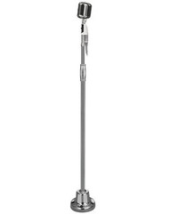 Pyle Vintage Classic Microphone & Swing Stand, Retro Style Mic, Silver