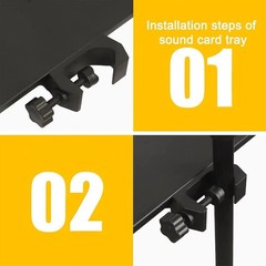 Adjustable Microphone Stand Tray 7.9″ x 5.5″ – 4.5lb Capacity for Live Streaming