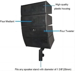 proreck 12-Inch 4000 Watt DJ/Powered PA Speaker System Combo Set