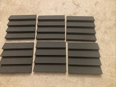 Auralex Studiofoam DST-114 Acoustic Panel 6 Pack – Charcoal Gray New