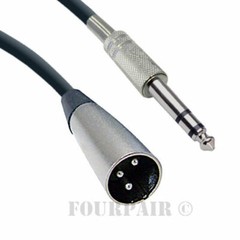 2 Pack – 50ft XLR 3-Pin Male to 1/4″ Stereo TRS Shielded Microphone Mic Cable