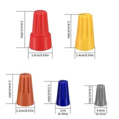 102 Pcs Wire Nuts Connectors Assortment Kit, Red, Yellow, Blue, Orange, Grey