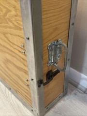 Vintage Heavy Duty Industrial Wood Flight Road Case ~31×23 Pro Audio Music Gear