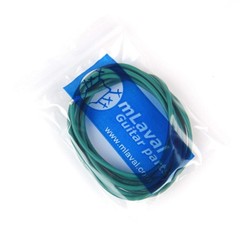 6-Foot Single Conductor Shielded Guitar Circuit Wire 28 AWG, Green