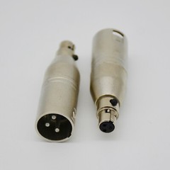 XLR Adapter for Microphone Cable – 3 Pin XLR Male to Mini XLR Female Audio Jack