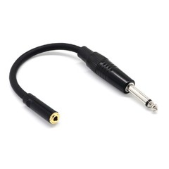 6.35mm 1/4” TS Male to 3.5mm 1/8″ Female Mono Audio Adapter Converter Cable