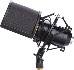 Microphone Shock Mount Pop Filter Metal For 46-51mm Condenser Mic Studio