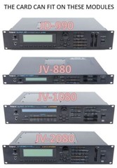 Roland/Akai Memory Data Card 16 x 256MRAM or 8 x 512MRAM -4MB for JD+JV Series –