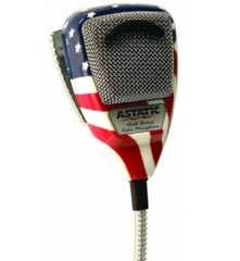 Astatic 636L-FLAG Stars N‘ Stripes Noise Canceling CB Radio Mic 302-10309 NEW