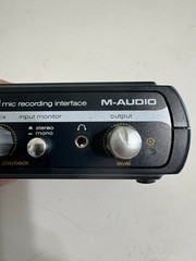 M-AUDIO Fast Track guitar mic recording interface Device only, no Software