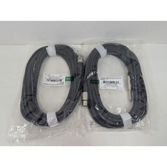 GLS Audio 25ft Mic Cable XLR Female to 1/4 Inch TS Mono Black 2 Pack SVC676S-02H