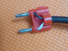 Quantum Dual Banana Plug to 1/4″ TS Female Type Speaker/Amplifier Jumper Cable