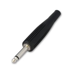 6.35mm Mono Jack Plug TS Male Connector for Audio Cables Connector End