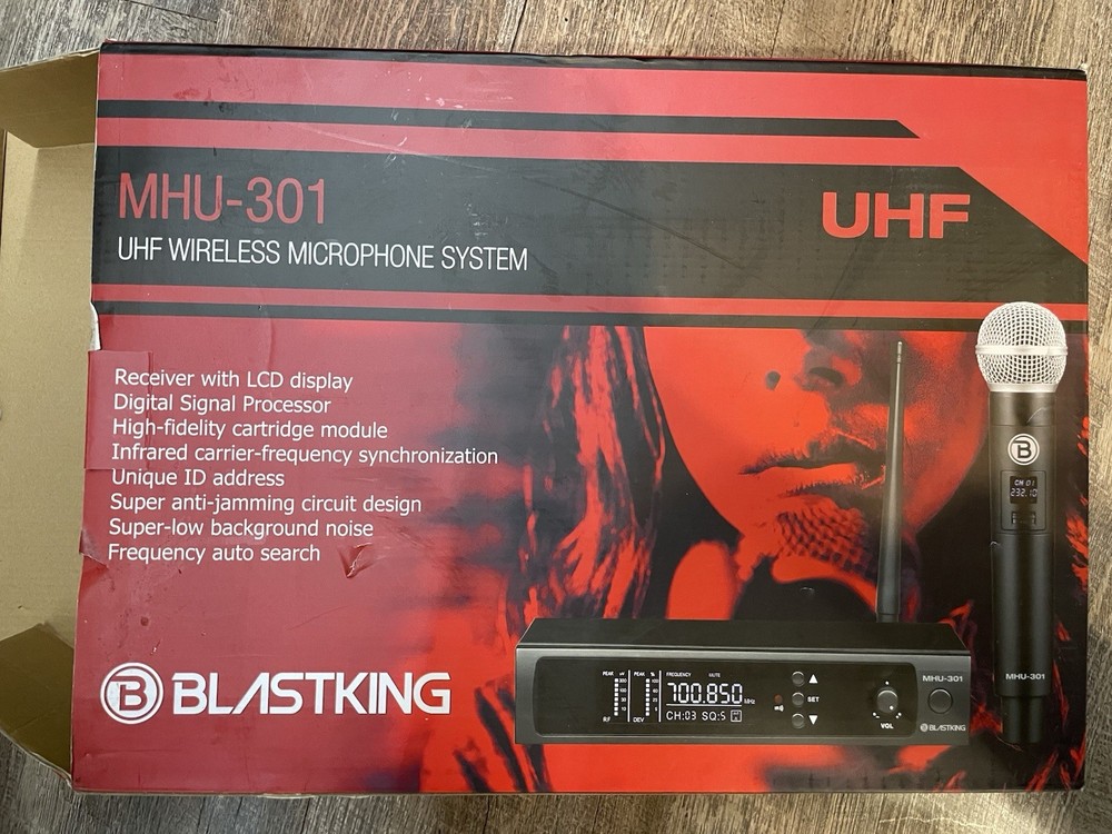BLASTKING MHU-301 UHF Microphone System 480-530 MHz