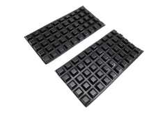(100 PACK) 1/2″ Square Adhesive Back Feet sku# RB-.5-AB