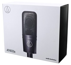 Audio Technica AT4033A Condenser Microphone Mic+Shockmount+Dust Cover+Case
