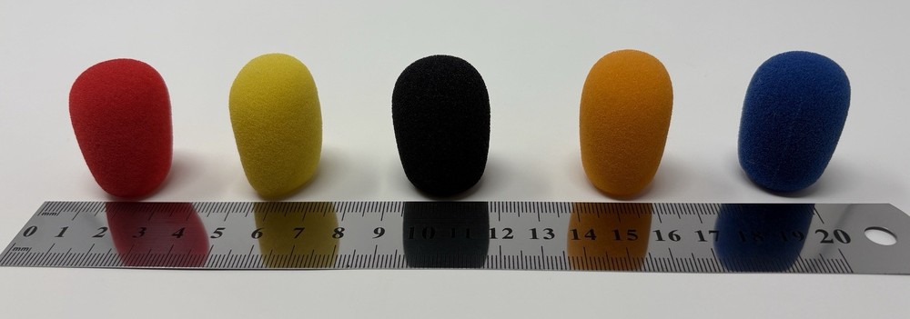 Multicolor Mic Foam Windscreen Pop Filter + Red + Yellow + Black + Orange + Blue