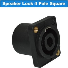 Speakon Connector 4 Pole Square Rectangle Speaker Jack 8 Packs Black