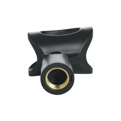Gator Frameworks Wired Microphone Clip fits both US And Euro Hardwired Black