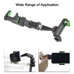 Mic Stand Phone Holder Live Broadcast Bracket Clips Music Stand Clamp