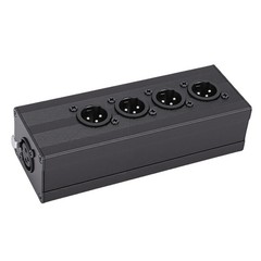 XLR 3 Pin Splitter Box With Robust Construction For PA System Easy To Use