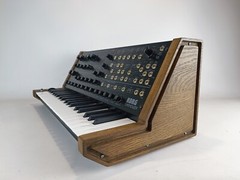 Korg MS-20 Mini Rack Real Wood Stand Side Panel Wooden Oak
