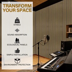 50x50CM Acoustic Panels 4PCS/Box – 4 Oak Finishes Sound Absorbing