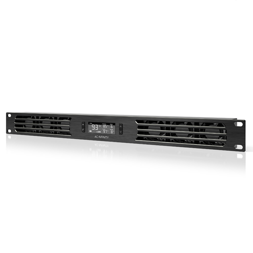 CLOUDPLATE T1, Rack Mount Cooling Fan Panel 1U Exhaust, AV Equipment 19″ Rack