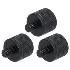 3 PCS Mic Stand Adapter 1/4 Female To M6 Male Thread Screw Aluminum Alloy