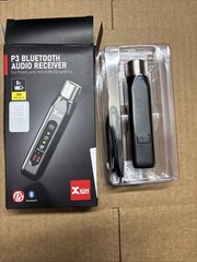 Xvive P3 Bluetooth Wireless Receiver for Mixers & Active PA/DJ Systems, Black