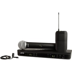 Shure BLX1288 Combo System wCVL Lavalier MicPG58 Handheld Microphone Band H10